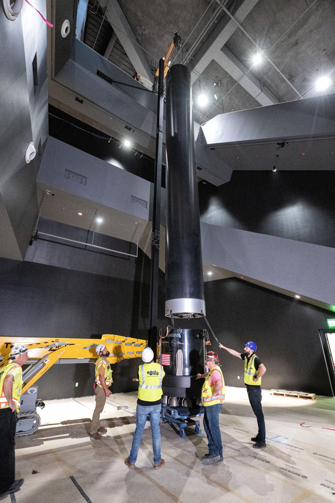 First artifacts installed at the Samuel Oschin Air and Space